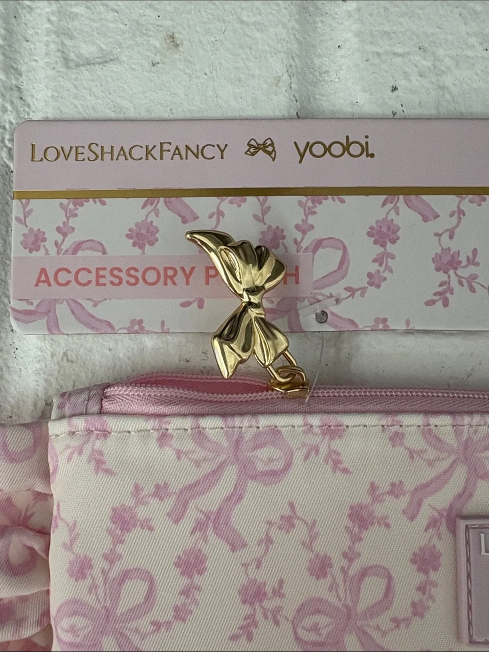 New LoveShackFancy x Target | Yoobi Coquette Bows Accessory / Pencil Pouch